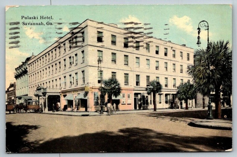 Pulaski Hotel  Savannah  Georgia  Postcard  1911