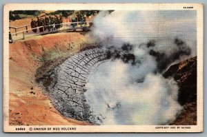 Postcard Yellowstone Park WY c1934 Crater of Mud Volcano Haynes Photo