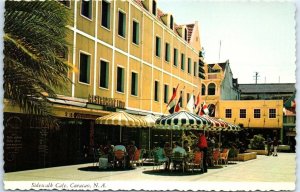 Postcard - Sidewalk Cafe - Willemstad, Curaçao