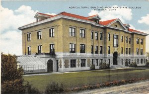 F48/ Bozeman Montana Postcard c1910 Agricultural Building College 4