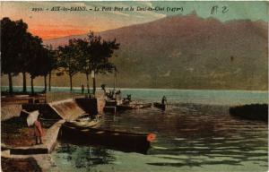 CPA AIX-les-BAINS Le Petit Port et la Dent-du-Chat (681809)