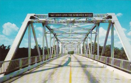 Florida Beautiful Bridge Over Suwannee River