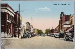 Hanover Ontario Main Street Sandlos or Sanddos Grocer Unused Postcard H82