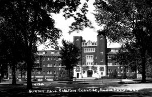 RPPC - Northfield, Minnesota - Burton Hall, Carleton College  - Vintage Postcard