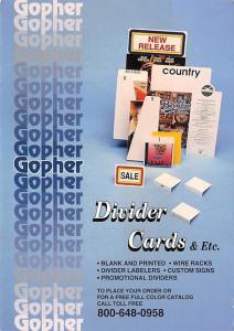 Gopher Divider Cards - Carson City, Nevada