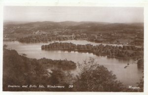 Cumbria Postcard - Bowness and Belle Isle - Windermere - Real Photo - Ref TZ6208