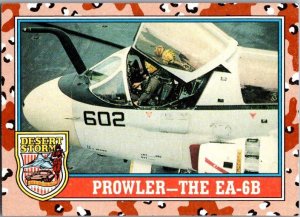 Military 1991 Topps Dessert Storm Card EA-6B Prowler Jet sk21350