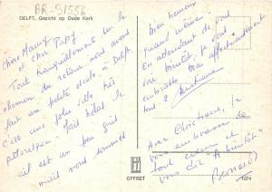 BR31556 Delft Gezicht op Oude Kerk netherlands