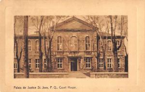 St Jean Quebec Canada Court House Antique Postcard J71572