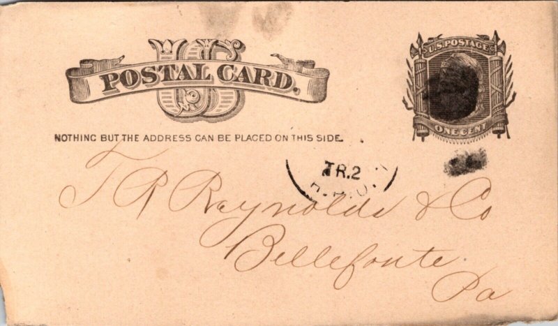 1885 Receipt Postcard W.A. Rundell & Co Toledo, Ohio Corn Oats Bran
