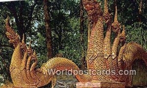 Dragon Staircase Chiengmai Thailand Unused 