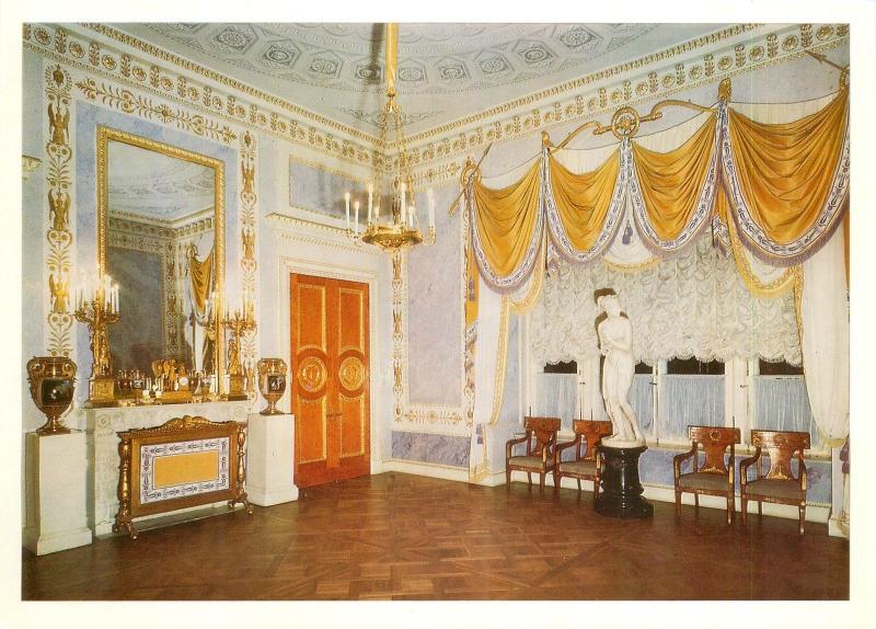 Extra size 15x21cm Russia Pavlovsk Palace Interior Decoration Drawing Room