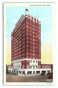 Youngblood Hotel Enid Oklahoma c1953 Postcard