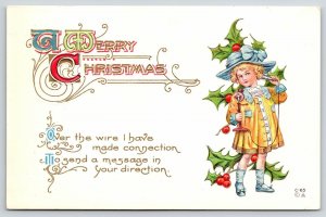 Christmas Calligraphy~Victorian Girl~Wire Connection~Candlestick Telephone~NASH