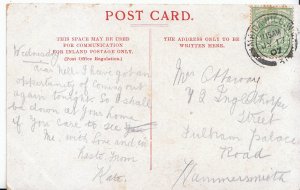 Genealogy Postcard - Family History - Harvay? - Hammersmith, London     U2984