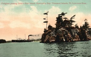 Vintage Postcard 1914 Devil's Hole Island Alexandria Bay Thousand Islands N. Y.