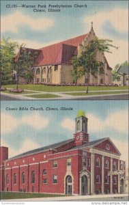 Illinois Cicero Bible Church & Warren Park Presbyterian Church Curteich