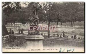 Old Postcard Bressuire Le Square Station