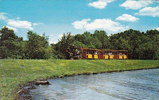 Pioneer Land Train Along Lake Rudolph Santa Claus Land Santa Claus Indiana