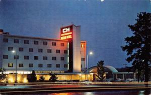 Alexandria Virginia~Charterhouse Motor Hotel~Neon Night Lights~1950s Cars~Postca