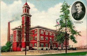 Lot of 2 Des Moines IA Home of Successful Farming Pub Unused UNP Vtg Postcards