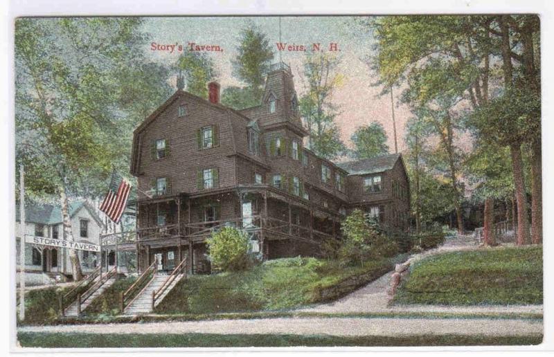 Storys Tavern Weirs New Hampshire 1910c postcard