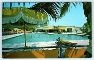 MARATHON, Florida Keys FL  Roadside TARPON LODGE Swimming Pool  c1960s  Postcard