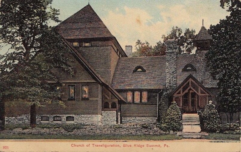 Postcard Church Transfiguration Blue Ridge Summit PA