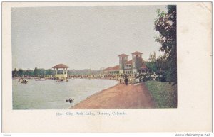 DENVER, Colorado, 1900-1910's; City Park Lake