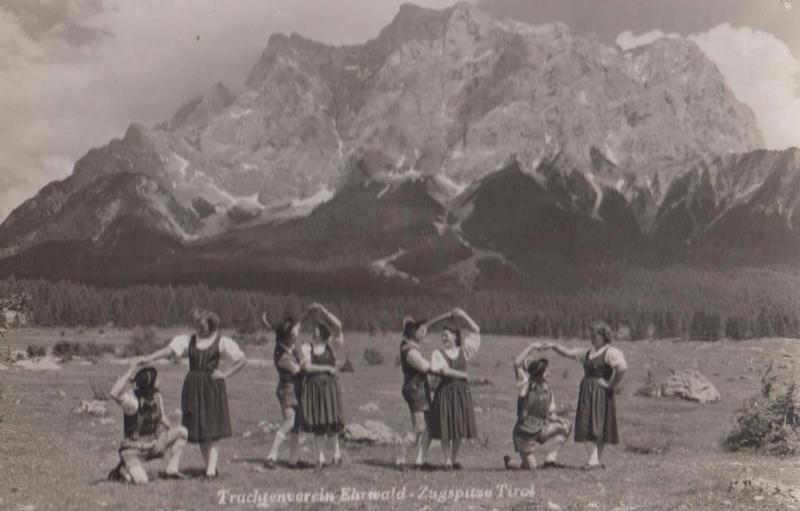 Zugspitza Tirol Ehrwald Vintage Ral Photo German Germany Postcard