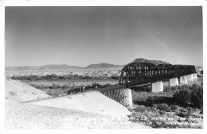 Parker Arizona Bridge Frasher 1940s RPPC Postcard 25-11214