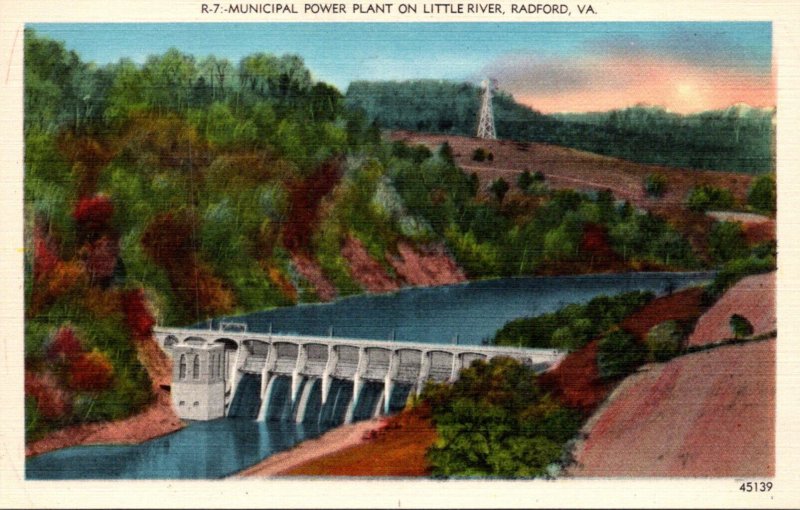 Virginia Radford Municipal Power Plant On Little River