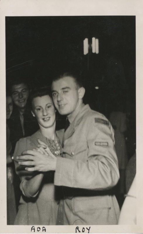 Happy Couple Dancing Movie Snaps Vancouver Island Vintage Real Photo Postcard E6