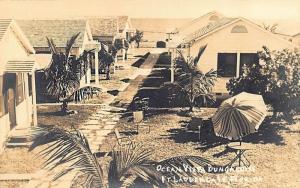 Fort Lauderdale FL Ocean Vista Bungalows Real Photo Postcard