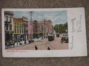 Glen St., Glens Falls, N.Y., 1905, used  vintage card