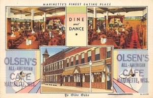 Marinette's Finest Eating Place Dine And Dance Marinette WI 