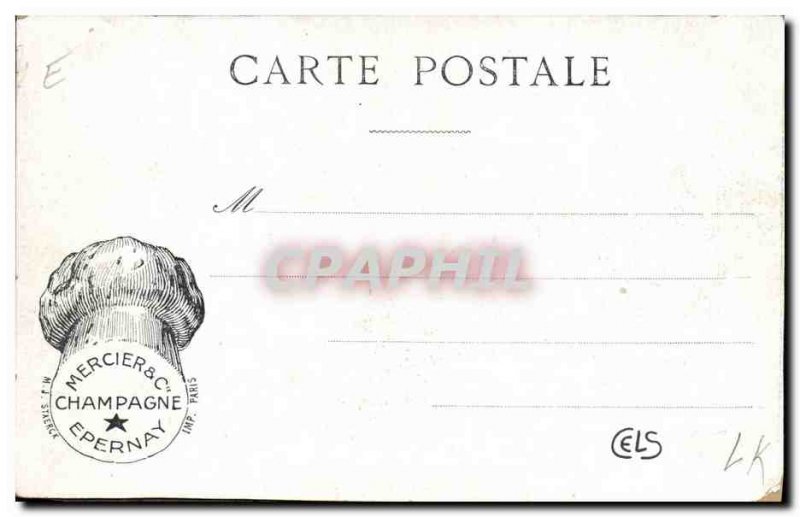 Old Postcard Folklore Harvest Vine corkmakers Epernay Champagne Mercier