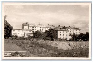 Boras Vastra Gotaland Sweden Postcard The Central Hospital 1955 RPPC Photo