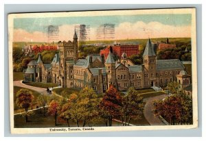 Vintage 1921 Postcard University Toronto Buildings and Skyline Canada