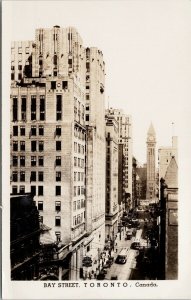 Bay Street Toronto Ontario Unused Airmaps Ltd RPPC Postcard E97