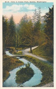 Seattle WA, Washington - Stream and Trails in Cowen Park - WB