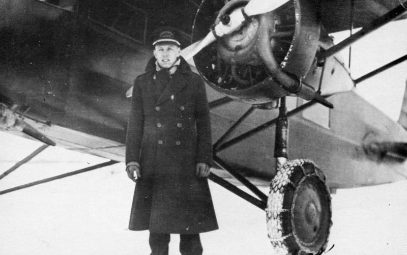 Early Boston-Maine Airways- Pilot Capt. Hazen Bean & Stinson SM-6000B Trimotor