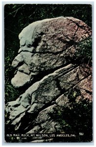 Los Angeles California CA Postcard Old Man Rock Mt. Wilson c1910 Vintage Antique