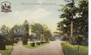 Florida Jacksonville Riverside Park Drive 1912