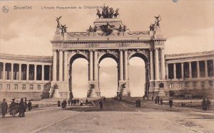 Belgium Brussells Monuments L Arcade Monumentale Du Cinquantenalre