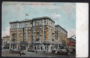 Ontario TORONTO King Edward Hotel Canadian Postal Card pm1906 Und/B