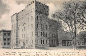 Armory, Fall River, Massachusetts, Early Postcard, Used in 1908