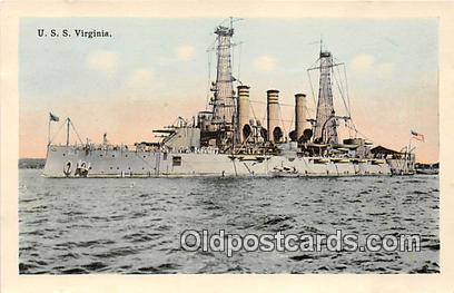 USS Virginia  Postcards Post Cards Old Vintage Antique  USS Virginia