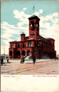 Postcard Custom House and Post Office in Galveston, Texas