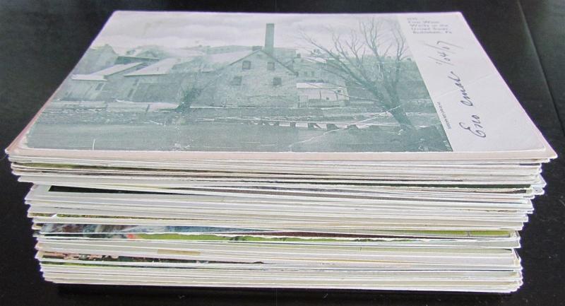 LARGE LOT OF 107 PENNSYLVANIA PA VIEWS ANTIQUE & VINTAGE POSTCARDS 